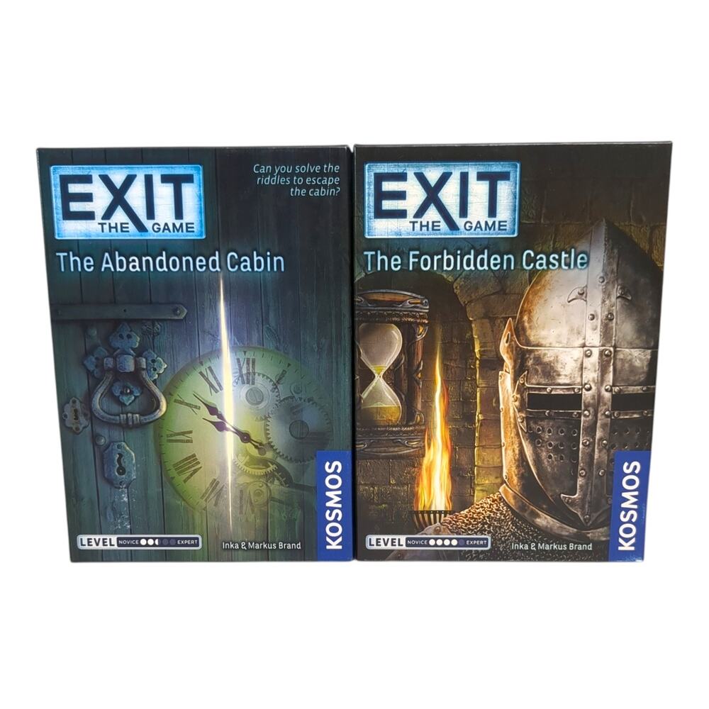 Lot 2 Exit The Game “The Forbidden Castle" & "The Abandoned Cabin" Escape Room